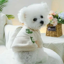 DOWNYPAWS - T - shirt col rond, style dinosaurus, pull de sport pour chien (printemps - été)