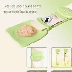 DOWNYPAWS - Tapis à lécher pour chat