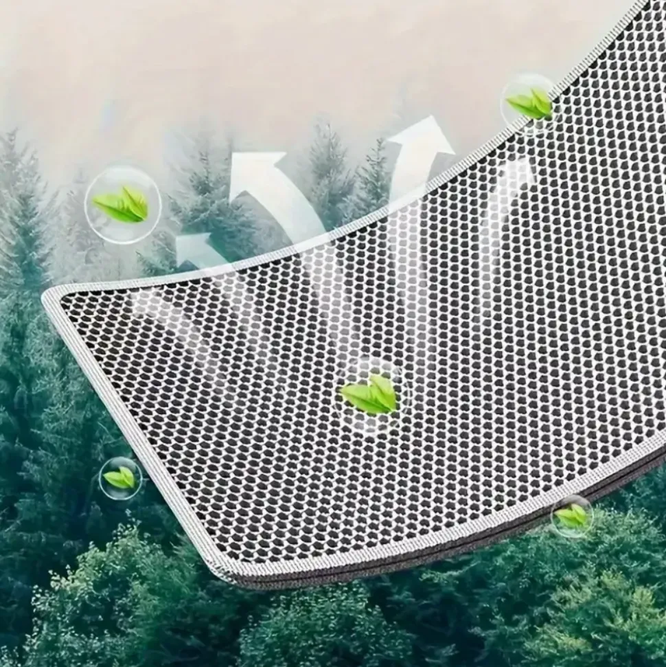 DOWNYPAWS - Tapis anti-éclaboussures et anti-taches pour litière pour chat 45*60cm