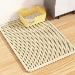 DOWNYPAWS - Tapis de litière pour chat kaki 40*50cm