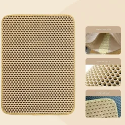 DOWNYPAWS - Tapis de litière pour chat kaki 40*50cm