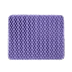 DOWNYPAWS - Tapis de litière anti-déversement pour chat violet 40*50cm