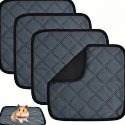 DOWNYPAWS - Tapis de pipi - 4 pièces 30 x 30 cm absorbant antidérapant lavable réutilisable