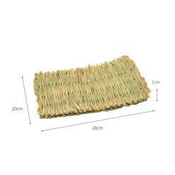 DOWNYPAWS - Tapis d'herbe - tissé à la main, 6 pièces pour petits animaux