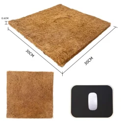 DOWNYPAWS - Tapis en fibre de noix de coco pour nid d'oiseau et animal de compagnie 30*30cm 5 pièces