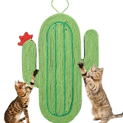 DOWNYPAWS - Tapis griffoir chat sisal cactus 44*30cm