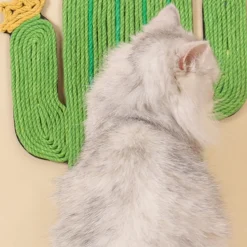 DOWNYPAWS - Tapis griffoir chat sisal cactus 44*30cm