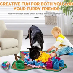 DOWNYPAWS - Tapis renifleur pour chien - développe l'instinct naturel