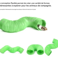 DOWNYPAWS - Tunnel de jouet pour hamster - extensible, en plastique