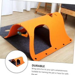 DOWNYPAWS - Tunnel pour chat orange grisâtre- (hors souris) - 52*70cm