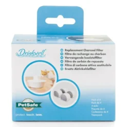 DRINKWELL - Petsafe - filtre au charbon de rechange pour fontaine a eau drinkwell en céramique avalon, pagoda et streamside, naturel, pack
