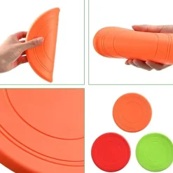 DTOPBUYAGE - 3 pack frisbees en caoutchouc naturel pour chien