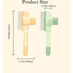 DTOPBUYAGE - Brosse autonettoyante magique pour chats et chiens élimine poils et puces