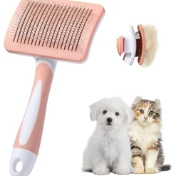 DTOPBUYAGE - Brosse autonettoyante pour chiens et chats longs et courts poils