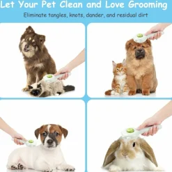 DTOPBUYAGE - Brosse pour animaux de compagnie bouton de nettoyage