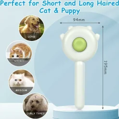 DTOPBUYAGE - Brosse pour animaux de compagnie bouton de nettoyage