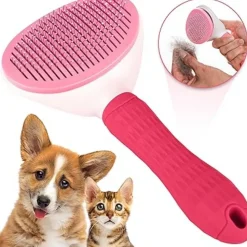 DTOPBUYAGE - Brosse pour chat et chien rose