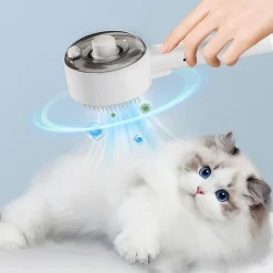 DTOPBUYAGE - Brosse vapeur 4 en 1 pour chat autonettoyante