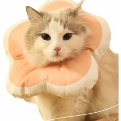 DTOPBUYAGE - Collier anti - morsure réglable doux léger chats rose xs