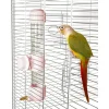 DTOPBUYAGE - Distributeur d'eau automatique rose 280 ml pour oiseaux