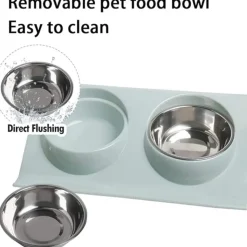 DTOPBUYAGE - Dtopbuyage animaux feeder bol, gamelle double
