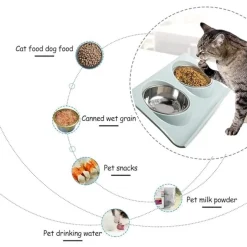 DTOPBUYAGE - Dtopbuyage animaux feeder bol, gamelle double