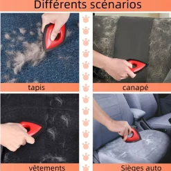 DTOPBUYAGE - Dtopbuyage brosse pour éliminer les poils d'animaux