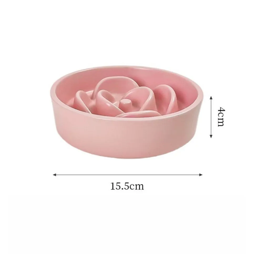 DTOPBUYAGE - Dtopbuyage ecuelle anti glouton plastique rose 15.5*15.5*4cm