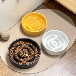 DTOPBUYAGE - Dtopbuyage ecuelle anti glouton plastique blanc 15.5*15.5*4cm