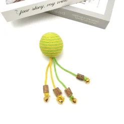 DTOPBUYAGE - Dtopbuyage jouets pour chats : boules de coton avec sonnette