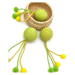 DTOPBUYAGE - Dtopbuyage jouets pour chats : boules de coton avec sonnette