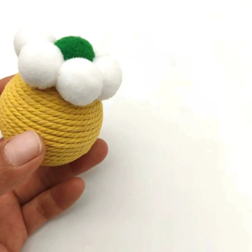 DTOPBUYAGE - Dtopbuyage jouet pour chat en forme de balle fleurie