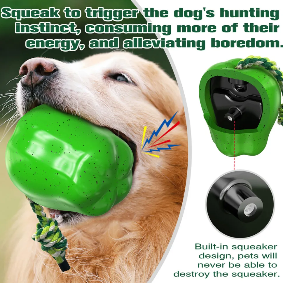 DTOPBUYAGE - Dtopbuyage jouets pour chien - indestructibles, en caoutchouc dur