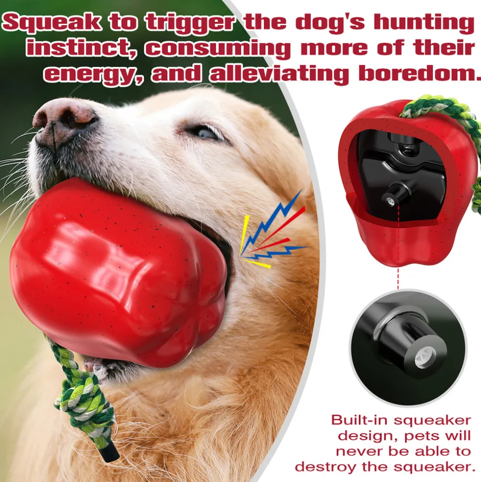 DTOPBUYAGE - Dtopbuyage jouets pour chien - indestructibles, en caoutchouc dur