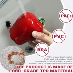 DTOPBUYAGE - Dtopbuyage jouets pour chien - indestructibles, en caoutchouc dur