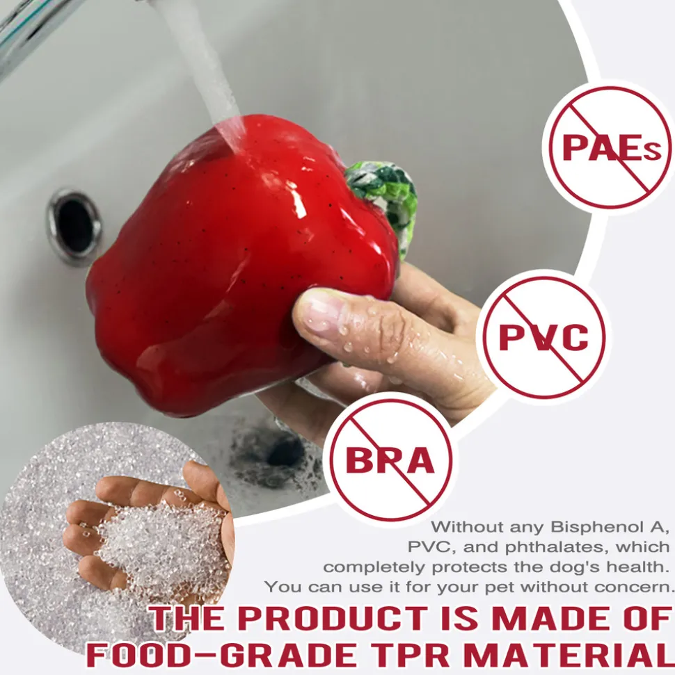 DTOPBUYAGE - Dtopbuyage jouets pour chien - indestructibles, en caoutchouc dur