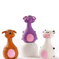DTOPBUYAGE - Dtopbuyage lot de 2 jouets en latex avec couinement pour chiens