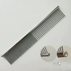 DTOPBUYAGE - Dtopbuyage peigne démêlant en acier inoxydable pour chat et chien