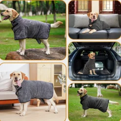 DTOPBUYAGE - Dtopbuyage peignoir en microfibre pour chien