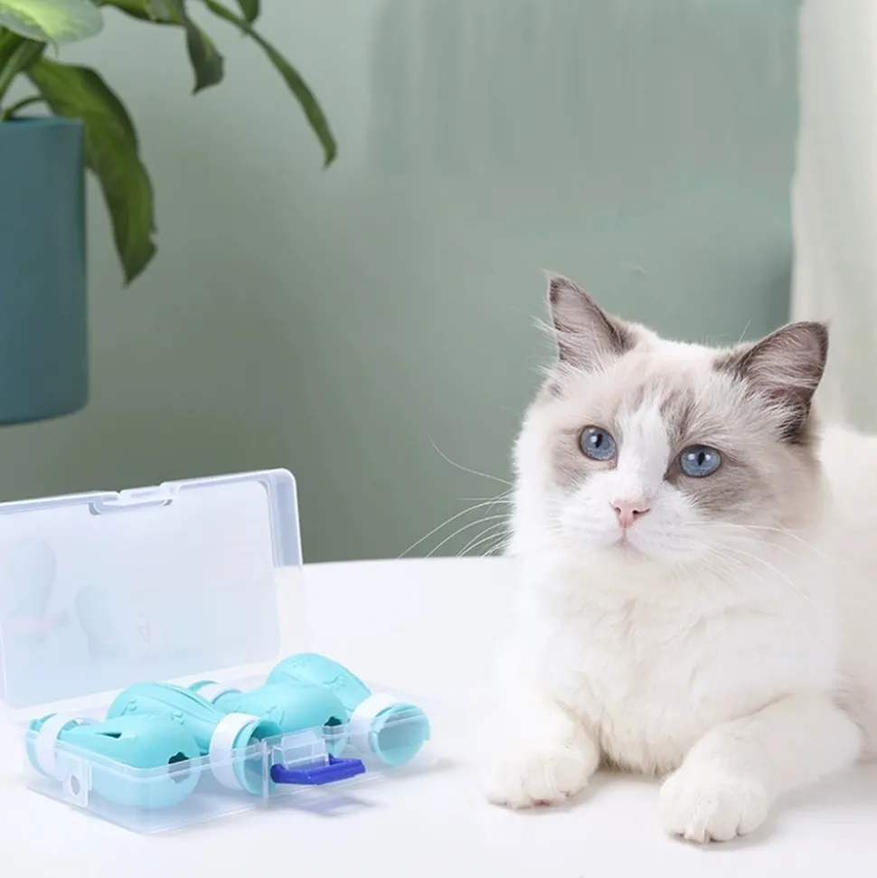 DTOPBUYAGE - Dtopbuyage protections de pattes en silicone pour chats