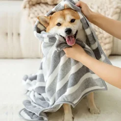 DTOPBUYAGE - Dtopbuyage serviette de laine de corail pour chien