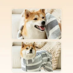 DTOPBUYAGE - Dtopbuyage serviette de laine de corail pour chien