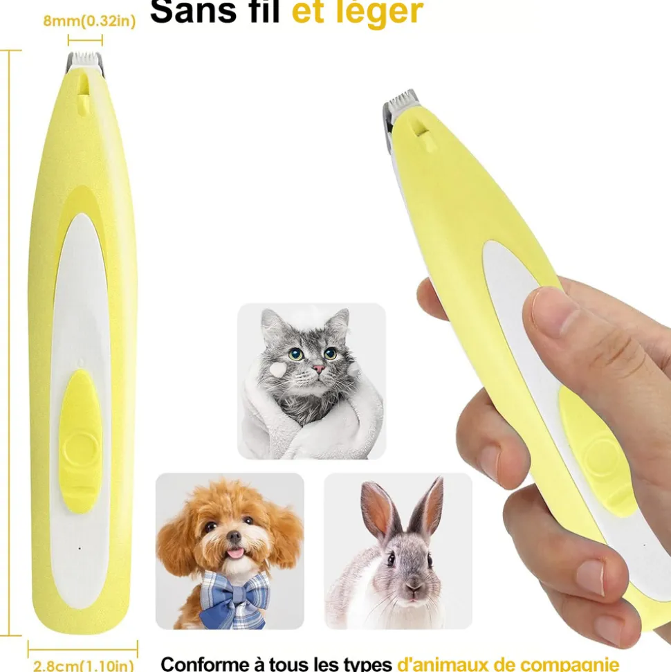 DTOPBUYAGE - Dtopbuyage tondeuse pour chien rasoir pour chiens chat faible bruit