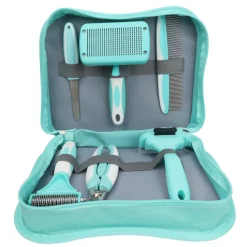 DTOPBUYAGE - Ensemble de brosse à poils et coupe-ongles pour chat et chien dtopbuyage
