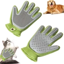 DTOPBUYAGE - Gant de toilettage 2 en 1 pour chiens et chats