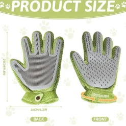 DTOPBUYAGE - Gant de toilettage 2 en 1 pour chiens et chats