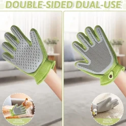 DTOPBUYAGE - Gant de toilettage 2 en 1 pour chiens et chats