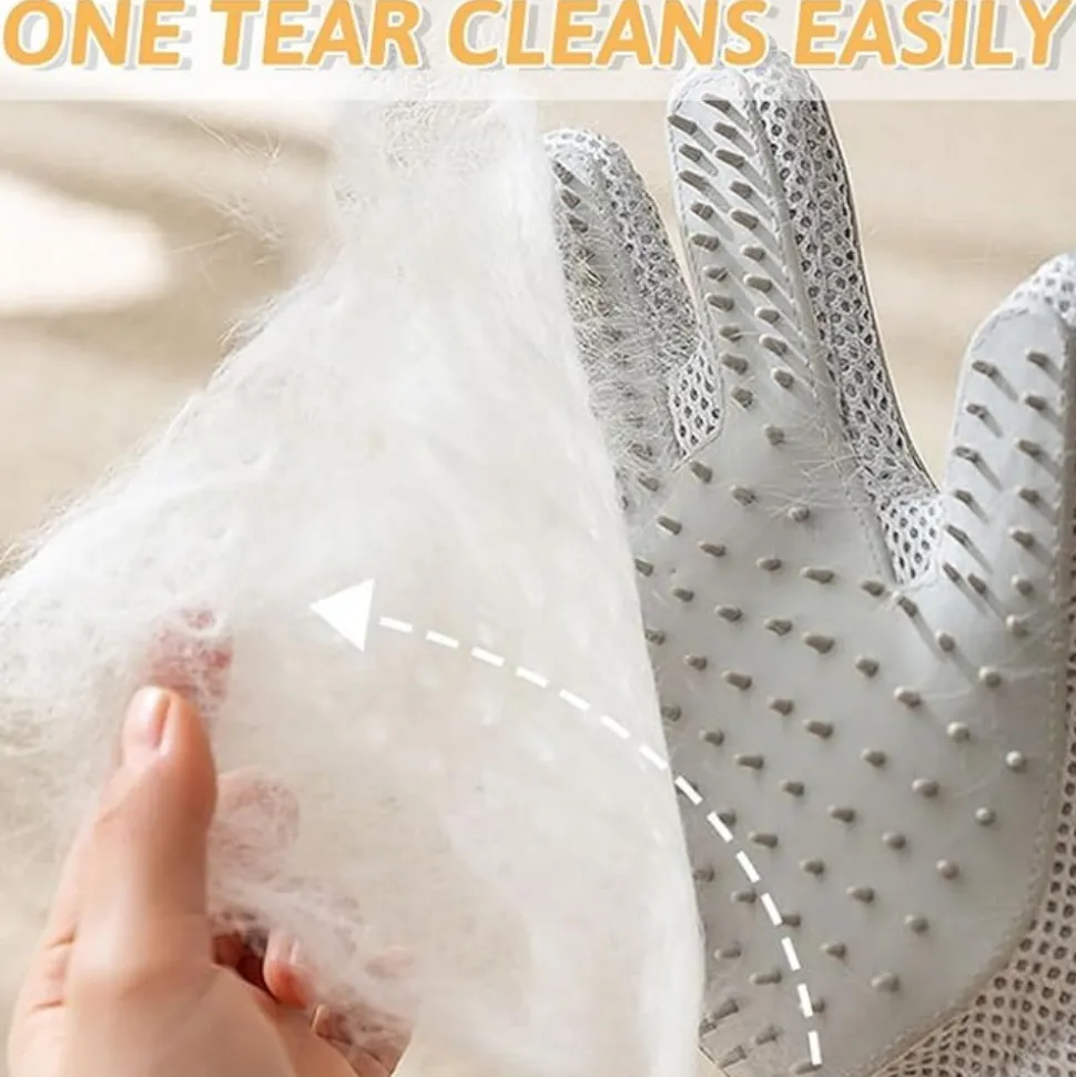 DTOPBUYAGE - Gant de toilettage 2 en 1 pour chiens et chats