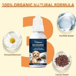 DTOPBUYAGE - Gouttes pour yeux de chats et chiens