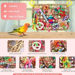 DTOPBUYAGE - Jeux pour oiseaux - matériel de forage, chewing, escalade